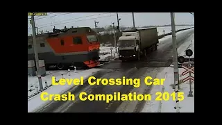 Level Crossing Car Crash Compilation 2015