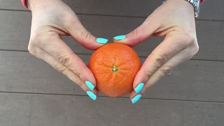 Cool Method To Peel Clementine Mandarin Easy & Fast. ASMR