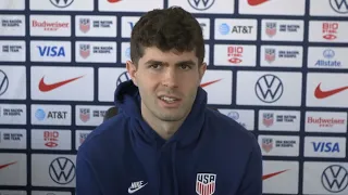 USMNT forward Christian Pulisic press conference previous to the El Salvador WC Qualifier