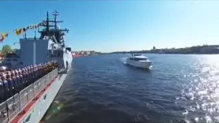 Naval Victory parade in St. Petersburg, May 9, 2015