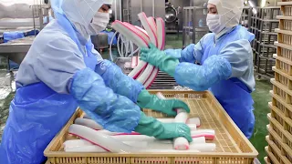 2,000 metric ton produced a year! Amazing fish cake mass production process - Food factory