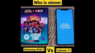 Samsung Galaxy z Fold 2 vs i phone 11 pro max gaming test 😎😎😶