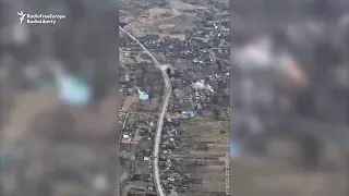 Drone Footage Captures Russian Grad Rockets Being Fired In Ukraine's Kyiv Region