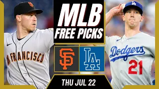 Free MLB Picks Today | Giants vs Dodgers Free Pick (7/22/21) MLB Best Bets and Predictions