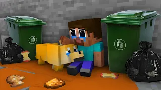 Monster School : BABY HEROBRINE WAS HOMELESS CHALLENGE - Minecraft Animation