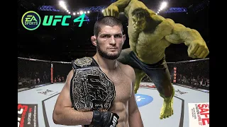 UFC4 Khabib Nurmagomedov vs Hulk EA Sports UFC 4 XSX