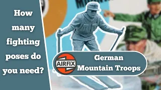 Airfix 1/32 Scale Vintage Plastic Toy Soldiers. WW2 German Mountain Troops