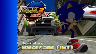 [Obsolete] Sonic Adventure 2: Battle (PC) // Hero story speedrun - 39:50 RTA (28:37.32 IGT)