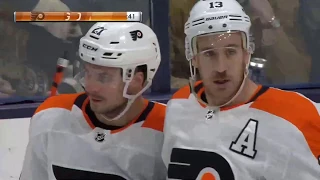 Scott Laughton Goal - Philadelphia Flyers vs Columbus Blue Jackets (11/27/19)