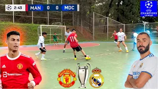 MANCHESTER UNITED vs REAL MADRID UEFA CHAMPIONS LEAGUE GAME 5 x 5 ‹ Rikinho ›