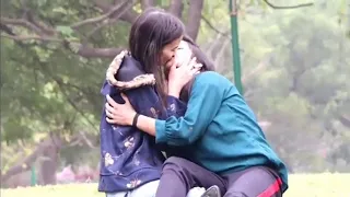 Lesbian Prank on Sapna 🔥 | real Kissing Prank | Sapna 2.0