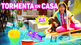 🌧 TORMENTA EN CASA ¡ME INUNDÉ! 😭 VIDEO ACUÁTICO SIN PLANEAR 😅 | CONNY MERLIN