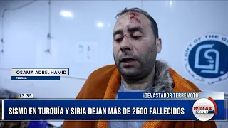 Willax Noticias Edición Mediodía -FEB06-3/4- SISMO EN TURQUÍA Y SIRIA DEJAN 2500 FALLECIDOS | Willax