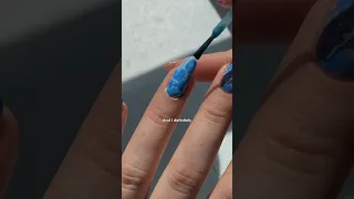 I can't believe this worked 🫢🌊☀️🥵 #nailart #diynails #nailtutorial #nailpolish #gelnails