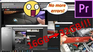 Upgraded To 32GB Of RAM For 4K Video Editing | No More Adobe Premiere Pro Errors!