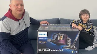 Yeni evimize yeni elektrik süpürgesi Philips marathon ultimate xb9155 07 aldık.İlk denemeyi yaptık.