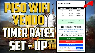How to set up PISO WIFI VENDO timer rates | LPB Piso Wifi