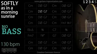 Softly As In A Morning Sunrise _ NO BASS (Jazz/Swing feel) - 130 bpm : Backing Track