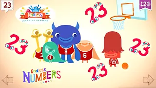 Endless Numbers 23 | Learn Number Twenty-Three | Fun Learning for Kids