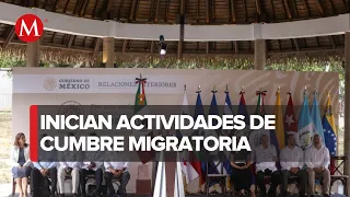 AMLO inicia actividades de cumbre migratoria en Palenque, Chiapas