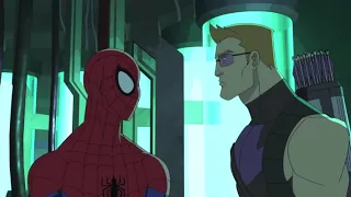 Ultimate Spider-man vs Ultron vs Avengers Fight Scene