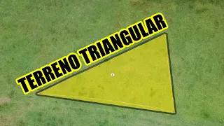 COMO CALCULAR LOS METROS CUADRADOS DE UN TERRENO TRIANGULAR