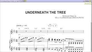 "Underneath the Tree" by Kelly Clarkson - Piano Sheet Music (Teaser)