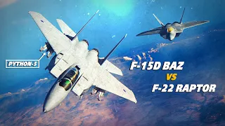 The Crazy Python Missile | F-15D Baz Vs F-22 Raptor | Dogfight | Digital Combat Simulator
