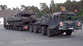 Verladung Kampfpanzer Leopard 2 auf SLT, Tag der Bundeswehr