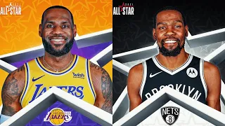 NBA All Star 2021 Lineup Starters & Reserves - Team LeBron vs Team Durant