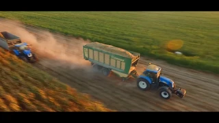 Agro-Konkret koszenie kukurydzy 2018 z Justyną | Jaguar i Armia smerfów w akcji | DabroLS