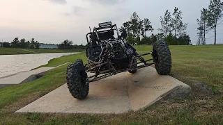 full rip on the predator 670cc buggy