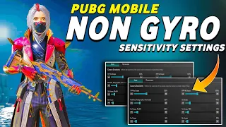 NON GYRO SENSITIVITY  FOR PUBG MOBILE 🔥 || NO GYRO PUBG SENSITIVITY SETTING 2023 😱