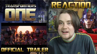 Transformers FAN Reacts To TRANSFORMERS ONE Official Trailer (2024) REACTION AND BREAKDOWN