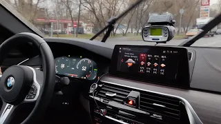 BMW G30 530XD stock 0-100 = 6,1 замер второй