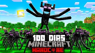 🟥Sobreviví 100 Días en un APOCALIPSIS de ENDERMAN en Minecraft HARDCORE...Esto fue lo que Pasó