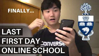 My Last First Day of Online School at UofT | University of Toronto Vlog