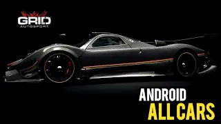 GRID Autosport ANDROID All +100 Vehicles List (All DLC Included)