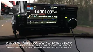 Icom IC-705 by ON4VP/M in CQWW CW contest