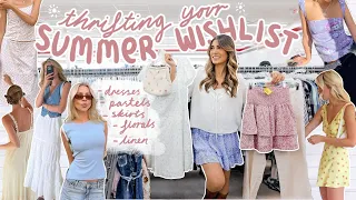 THRIFT WITH ME for your perfect SUMMER WISHLIST *floral finds & girly vibes* 🌷☀️