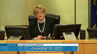 Las Vegas City Council Meeting 12-15-21