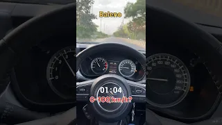 New Baleno 0-100 km/h Challenge #shorts #viral #trending #car