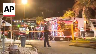 Several dead after small plane crashes in Clearwater, Florida, mobile home park