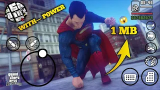 GTASA 😱 SUPERMAN Mod Only 👉 1MB For ANDROID By [Modding Ok]