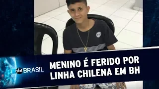 Adolescente é ferido por linha chilena em Belo Horizonte | SBT Brasil (22/07/19)