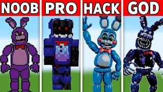 NOOB VS PRO VS HACKER - ✨Bonnie FNAF Minecraft Pixel Art