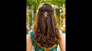 new stylish hairstyles for wedding# open hair hairstyles