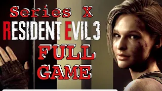 RESIDENT EVIL 3 REMAKE FULL GAME walkthrough ON XBOX series X no commentary