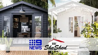 SheShed Cabins And Nine News Australia