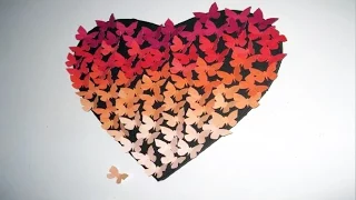 Art Lesson: How To Create an Ombre Heart Butterfly Canvas